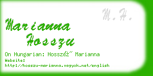 marianna hosszu business card